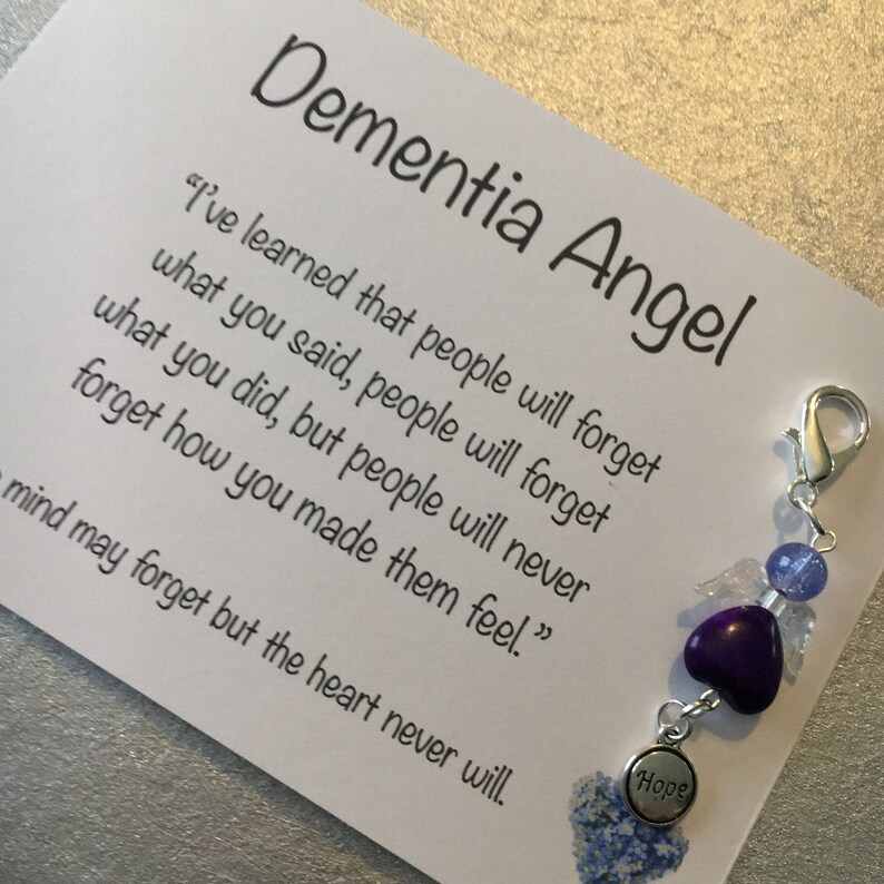 Dementia Purple Angel Gift Alzheimer Support Gift Dementia Etsy UK