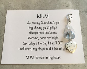 Something blue memorial wedding charm, personalised bouquet charm, remembrance charm, wedding charm, wedding keepsake, bouquet charm,