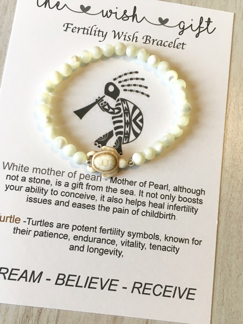Fertility wish bracelet IVF Fertility gift infertility | Etsy