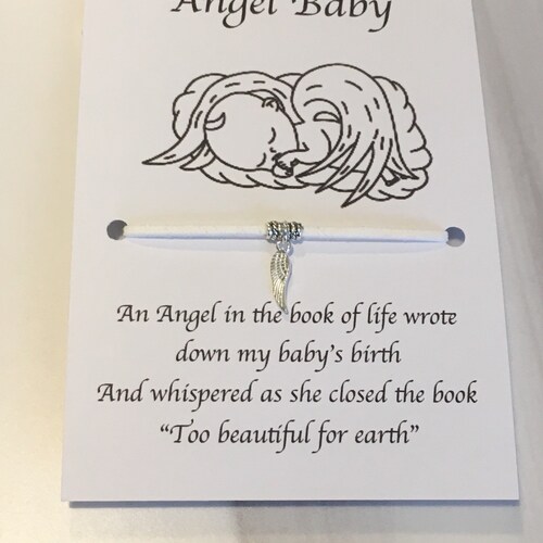 Angel Baby Bereavement Gift and Card for Miscarriage and Baby Etsy UK