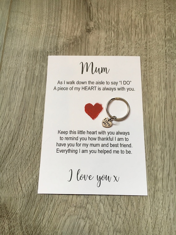 mother of the bride keepsake