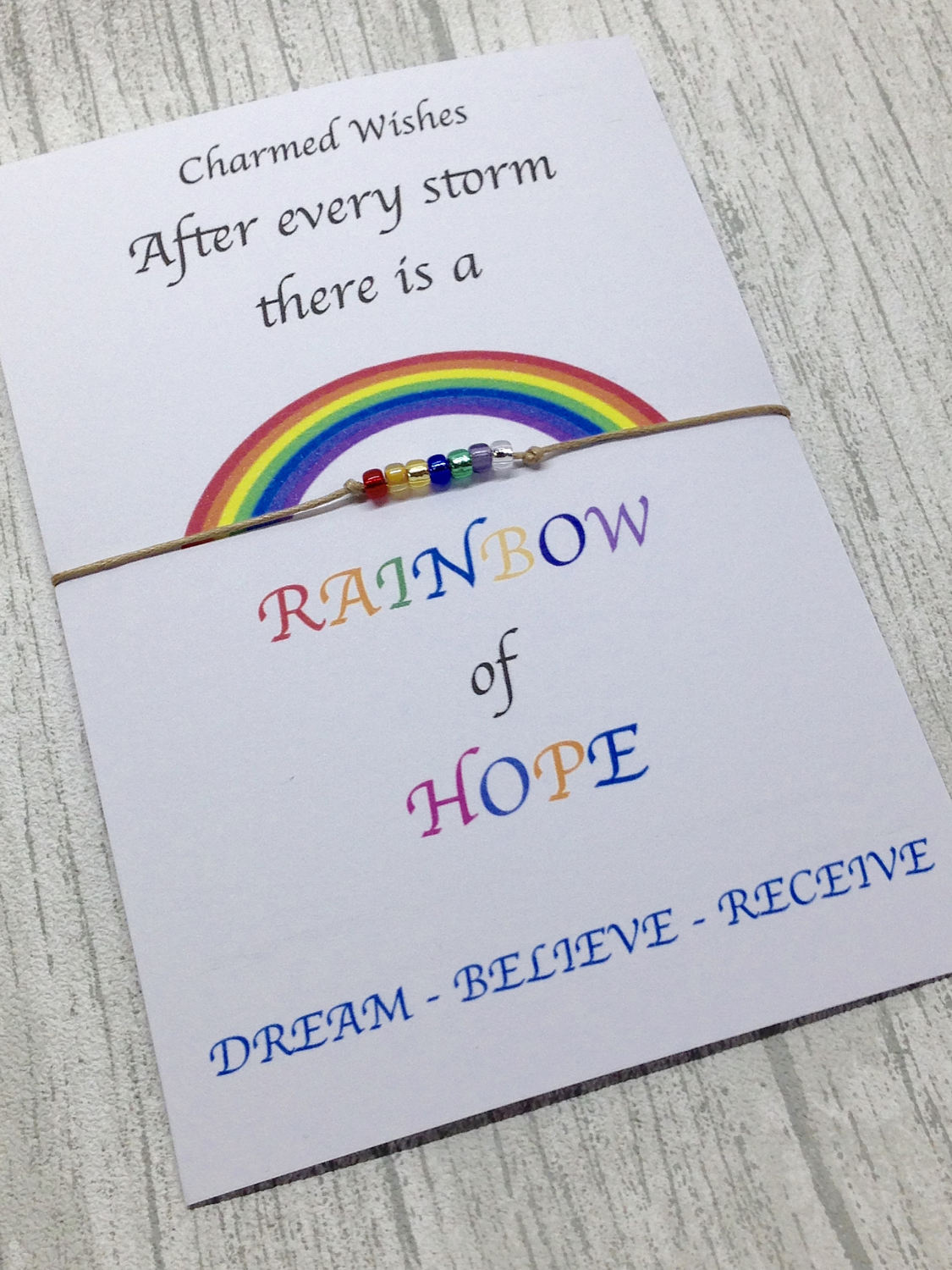 Rainbow baby rainbow baby card new mum gift rainbow bridge Etsy