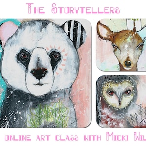 The Storytellers A self paced online art workshop with Micki Wilde. image 2