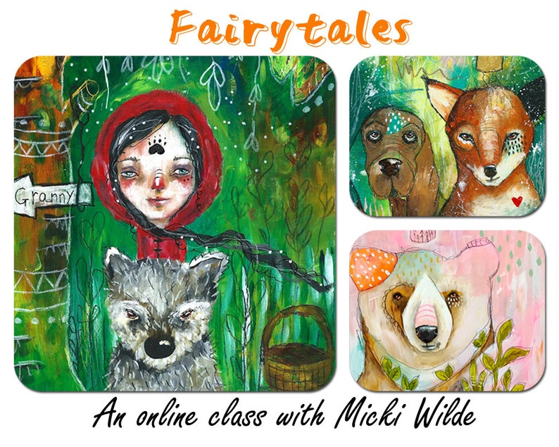 Fairytales A self study online art workshop with Micki Wilde. image 2