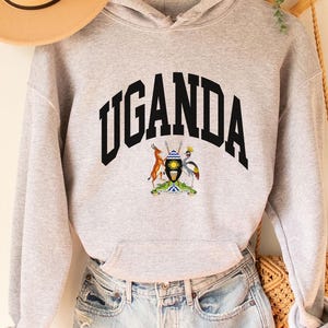 Moletom com capuz de Uganda, camiseta de lembrança de Uganda, viagens de Uganda, camisa de férias de Uganda, camiseta de Uganda, camiseta de Uganda, trikot de Uganda, camisa de Uganda