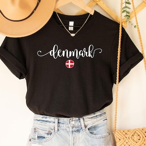 Denmark Tee, Denmark t-shirt, Denmark Shirt, Denmark Gift, Denmark tee, Dannish style Tee, Scandinavian Souvenir, Denmark Heritage