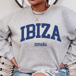 Ibiza Sweatshirt, Ibiza Shirt, Beach Shirt, Retro Sunset Travel Tee, Ibiza Vacation, Palm Tree Shirt, Honeymoon Gift, Vacation Shirt, Island