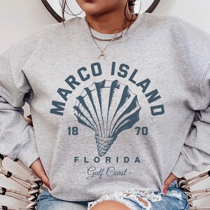Marco Island Sweatshirt, Marco Island Shirt, Beach Shirt, Retro Sunset Travel Tee, Florida Vacation, Palm Tree Shirt, Summer Vacation