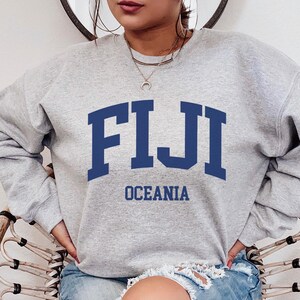 Fiji-sweater, Fiji-shirt, shirt Oceanië, cruiseshirt, huwelijksreisshirt, Fiji-T-shirt, vakantieshirt, retro strandshirt, meisjesreis Fiji