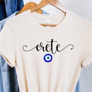Crete Tee, Crete tShirt, Greek Island TShirt, Crete T-Shirt, Chania Gift, Crete Travel, Greece Vacation, Crete Souvenir