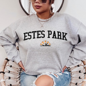 Estes Park Sweatshirt,Estes Park, Colorado Shirt, Colorado Mountain Sunset Estes Park T-Shirt , Colorado winter vacation