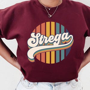 Strega Sweatshirt, Italian Witch Shirt Gift For Her Halloween TShirt Stregheria Witch Shirt Goth Shirt Bruja Pagan Witchcraft Shirt