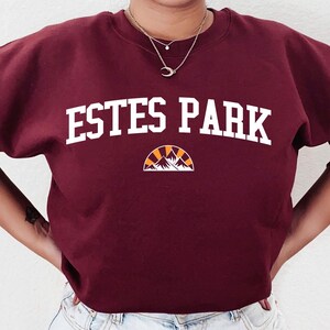 Estes Park Sweatshirt,Estes Park, Colorado Shirt, Colorado Mountain Sunset Estes Park T-Shirt , Colorado winter vacation