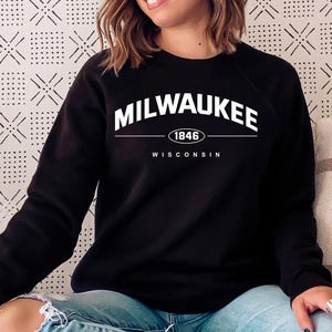 Felpa Milwaukee, Milwaukee, T-shirt Milwaukee City, Wisconsin State, T-shirt Milwaukee, regalo Milwaukee, maglietta Milwaukee