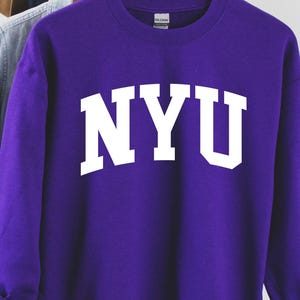 NY Sweatshirt, NYU University tshirt, New York University, NYU graduate, Vintage University/College, New York shirt