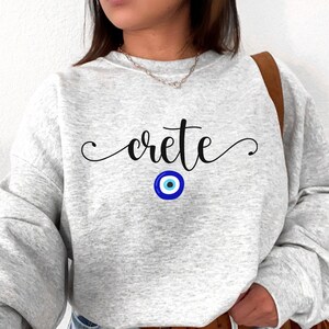 Crete Sweatshirt, Crete tShirt, Greek Island TShirt, Crete T-Shirt, Chania Gift, Crete Travel, Greece Vacation, Crete Souvenir