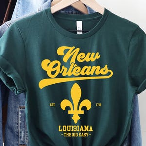 Camiseta de Nova Orleans, Camisa de Nova Orleans, Presente de Nova Orleans, Estado da Louisiana, Camisa da Louisiana, Nova Orleans, LA