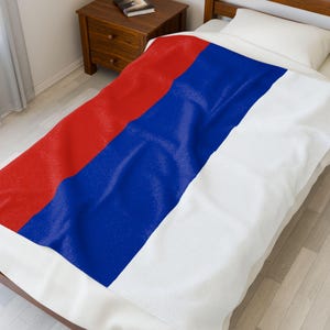 Russia Velveteen Plush Blanket, Russia Flag Blanket, Russia Jersey, Flag of Russia, Russia jersey Flag Blanket