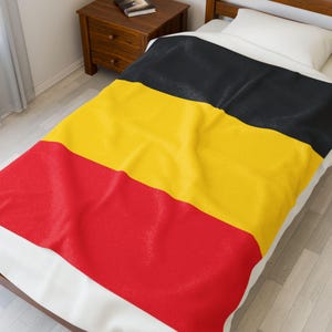 Belgium Velveteen Plush Blanket, Belgium Flag Blanket, Belgium Jersey, Flag of Belgium, Belgium jersey Flag Blanket, Belgium