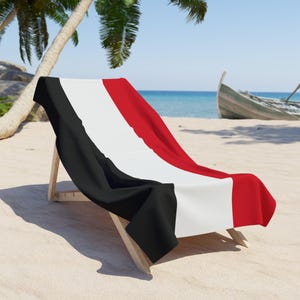 Jemen Strandtuch, Jemen Flagge Handtuch, Flagge von Jemen, Jemen Flagge Strandtuch, Jemen Land Flagge Geschenk, Jemen Handtuch, Jemen Geschenk