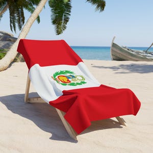 Peru Beach Towel, Peru Flag tovel, Flag of Peru, Belgium Flag beach tovel, Peru Country Flag Gift, Peru tovel, Peru Gift
