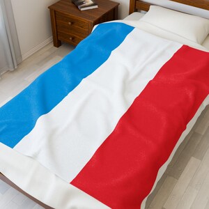 Luxembourg Plush Blanket, Luxembourg Flag Blanket, Luxembourg Jersey, Flag of Luxembourg, Luxembourg jersey Flag Blanket