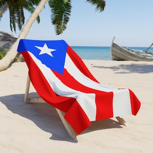 Puerto Rico Beach Towel,Puerto Rico Flag tovel, Flag of Puerto Rico, Puerto Rico Flag beach tovel, Puerto Rico