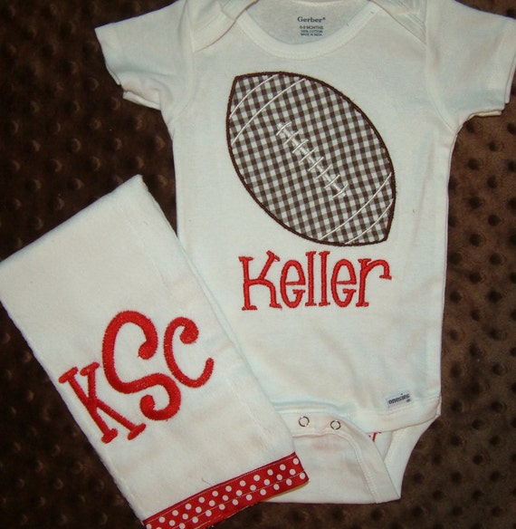 Items similar to Baby Boy Football Gift Set on Etsy