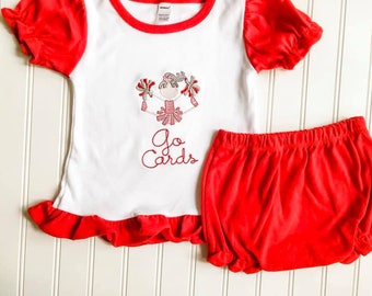 Cheerleader Bloomer Set-Monogrammed Girls Bloomer Set