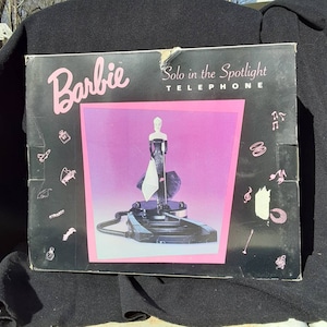 Reduced FREE SHIPPING NIB Vtg 1995 &quot;Solo in the Spotlight&quot; Barbie Telephone
