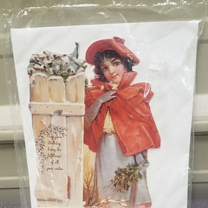 Reduced FREE SHIPPING Vtg 1994 Victorian Look Die Cut Calendar #3, NIP