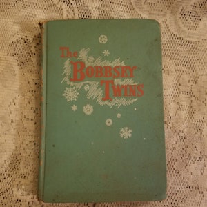 REDUCED Free Shipping Vtg 1950 The Bobbsey Twins Merry Days Hardcover Book, Laura Lee Hope, GC
