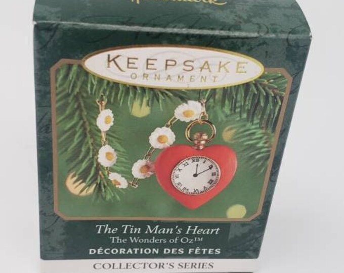 REDUCED FREE SHIPPING Vtg 1999 Hallmark Keepsake Tin Mans Heart Mini