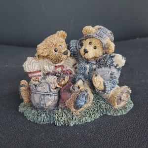 REDUCED FREE SHIPPING Vtg 1995 Boyd&#39;s Bears and Friends Grenville & Knute Football Buddies