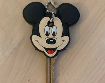 Disney mickey mouse  Silicone Keychain House Car Key Cover Cap Anime Holder Party supply