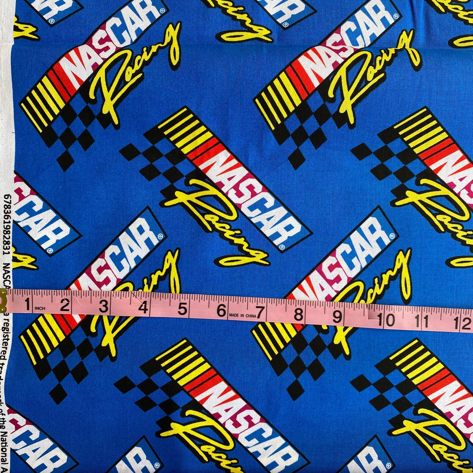 NASCAR racing 100 Cotton Fabric 1/4 yard 9x44 Etsy