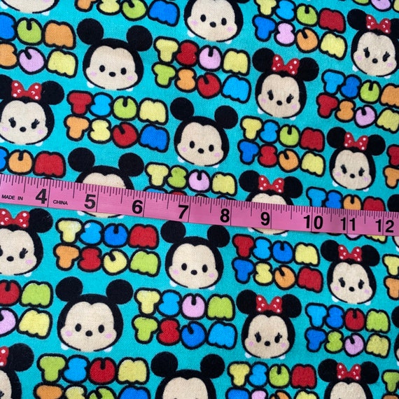 By the yard Flannel Fabric 100/% Cotton Flannel Disney Minnie Halloween Fun