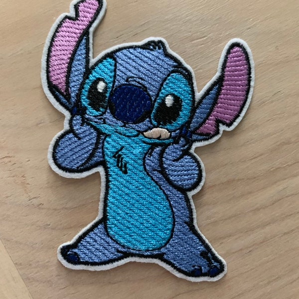 Disney STITCH  Embroidered patch iron on to shirt Applique embroidery patch DIY accessory Birthday Party READY to Ship
