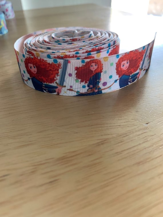 USA Seller Brave Princess inspired 1/" Grosgrain Ribbon By The Yard