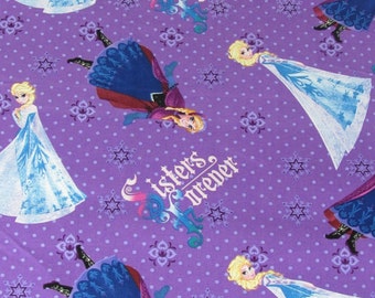 Frozen Disney Characters Anna 100% Cotton Elsa Fabric 1 yard READY 2 SHIP