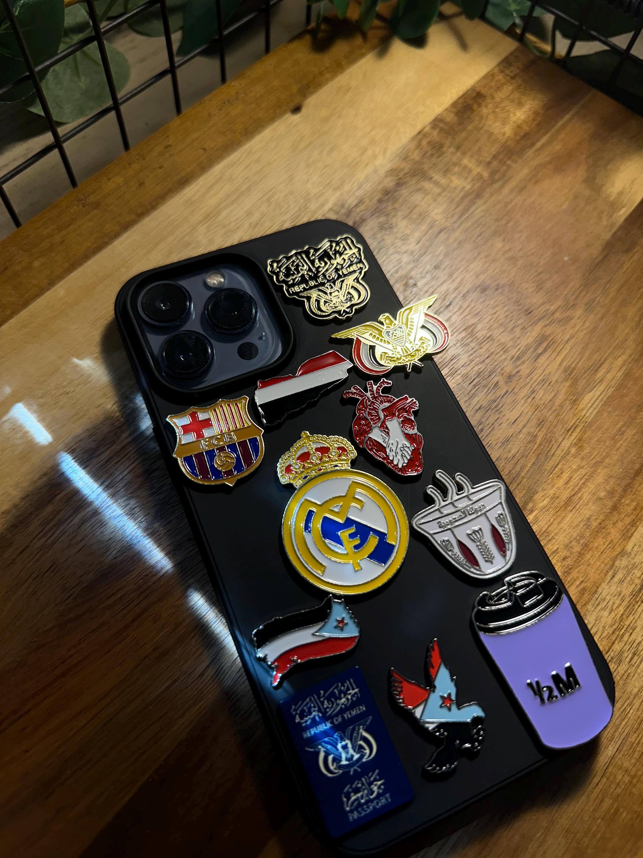Metal stickers for phone cases