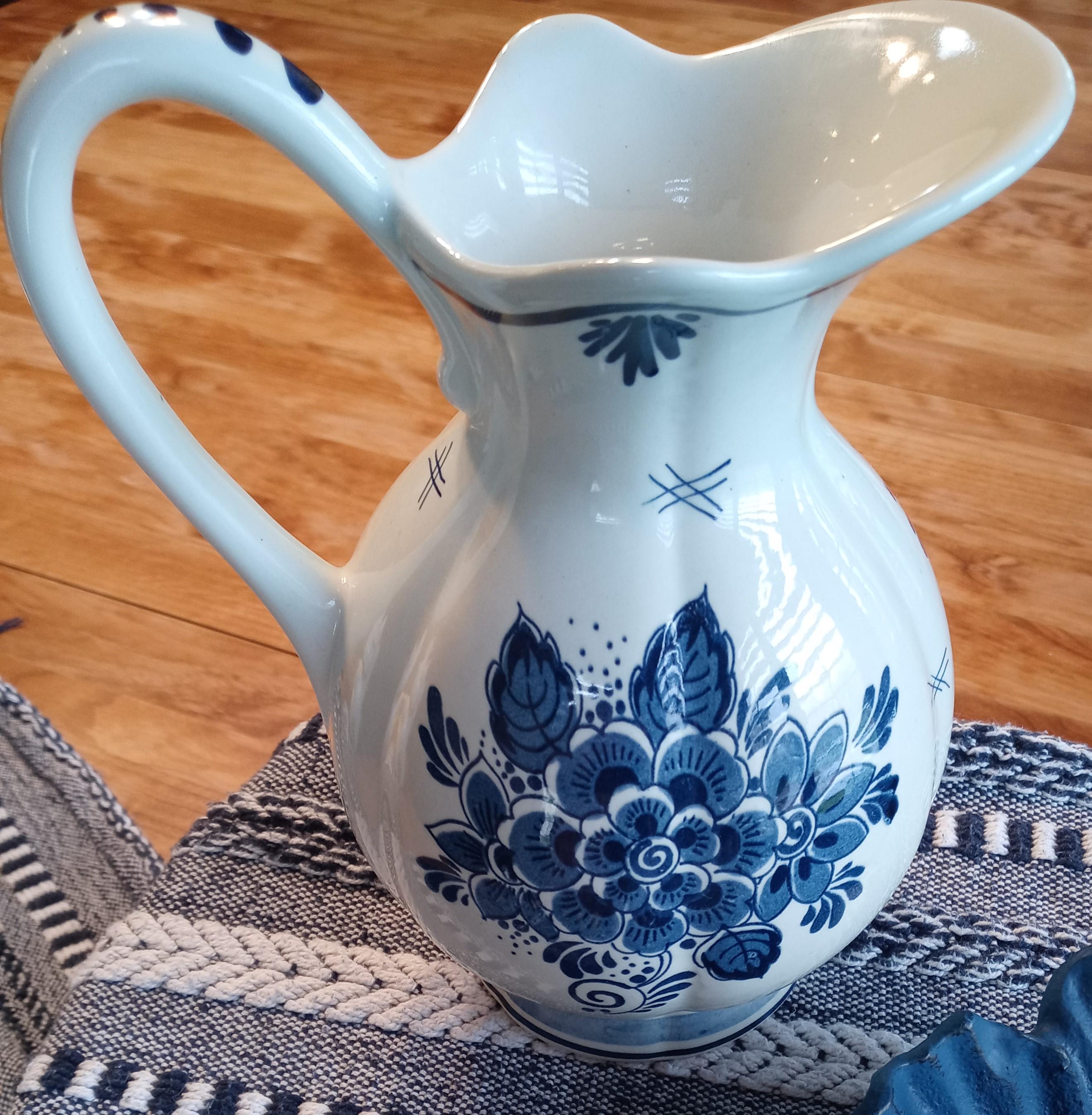 Delft Water Pitcher - Etsy