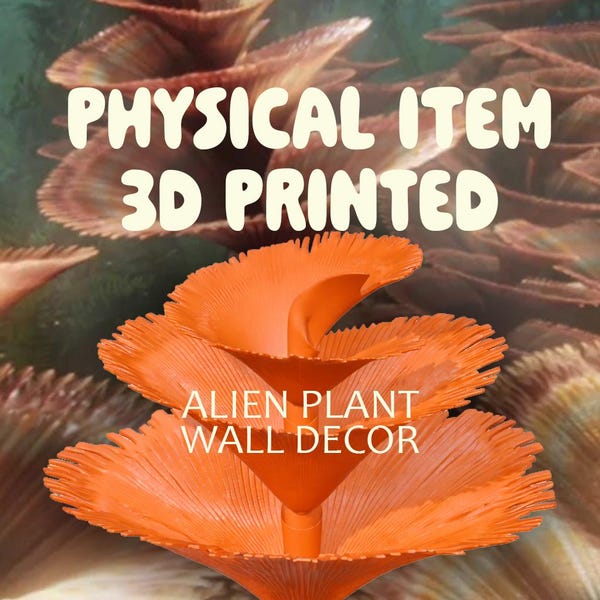 Glow Alien Wall Plant – 3D Printed Fantasy Glow Decor