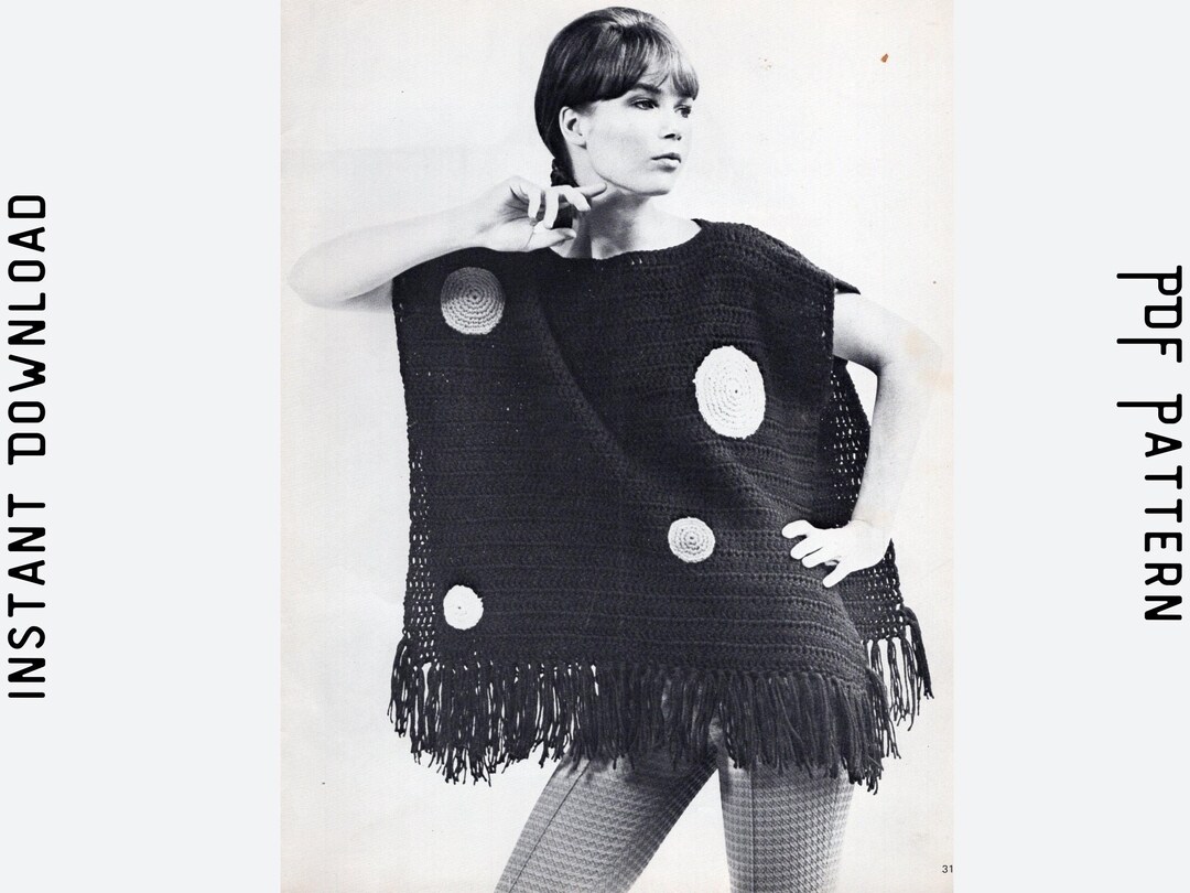 1990´S CROCHET PONCHO main image 0