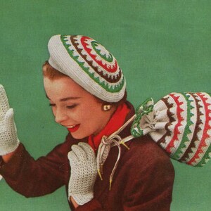 Hat With Gloves 50s - Etsy display picture 1
