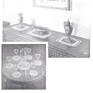 Vintage 1940s Crochet Pattern: Beverage & Buffet Set (Instant Download)