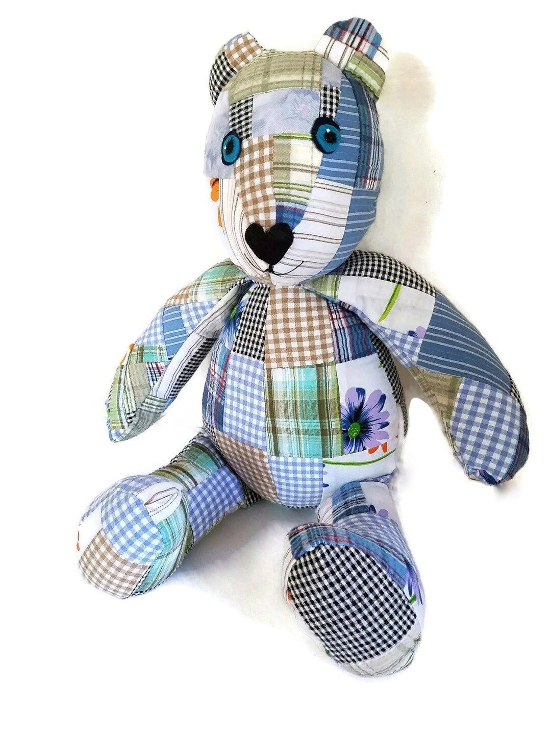 Custom Memory Bear: Patchwork Keepsake Teddy Bear - Etsy