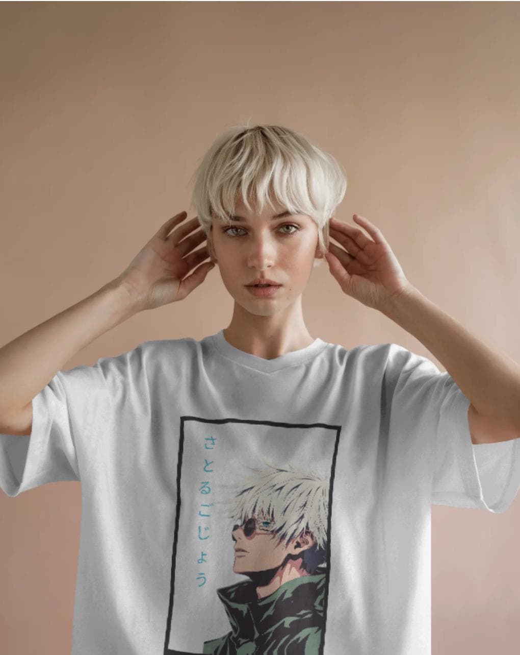 Gojo Anime Comfort Colors Tee: Jujutsu Kaisen Graphic T-Shirt