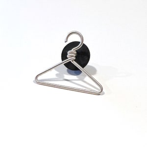 Pro-choice coat hanger brooch pin in sterling silver, we wont go back image 2