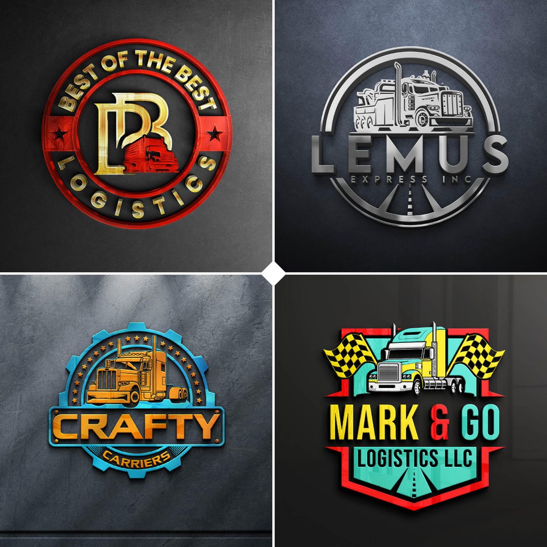 Custom Trucking Logo Design, Semi Truck Logo, Tow Truck Logo, 18 ...